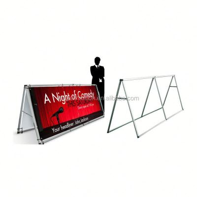 China Textile Rectangle A Frame Hanging Aluminum Banners For Advertising Cheap Aluminum Frame Banner for sale