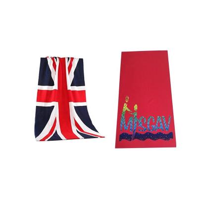 China Sports Microfiber QUICK DRY Custom Printing Big Beach Towel For Outdoor Promotion for sale