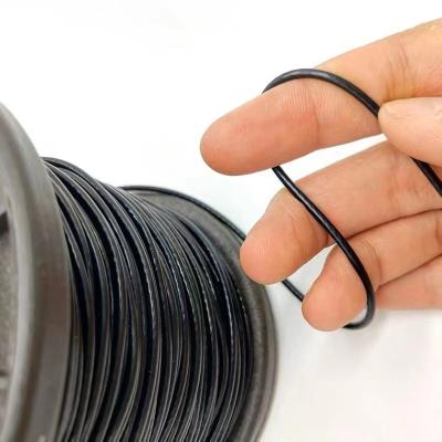 China China Manufacturer Price Steel Structure 7*7 Wire 1.5mm Coated 2.5mm Black PVC Plastic Nylon PA Coated Stainless Steel Wire Rope for sale