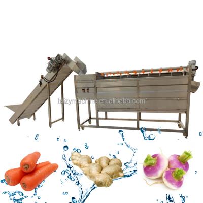 China High Efficiency Easy Operate Potato Peeling Machine Ginger Brush Roller Cassava Peeling Washing Machine for sale