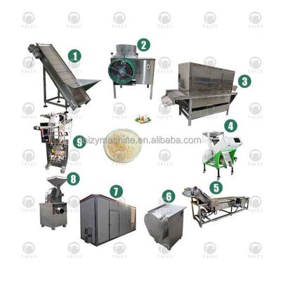 China Garlic Ginger Garlic Peeling Powder Garlic Peeling Grinding Production Line for sale