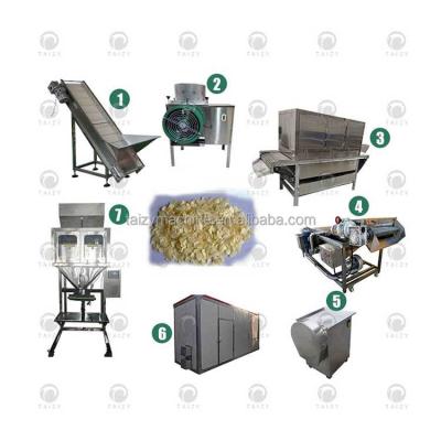 China High Efficiency Easy Operate Garlic Cutter Peeler Garlic Slice Packing Production Line for sale