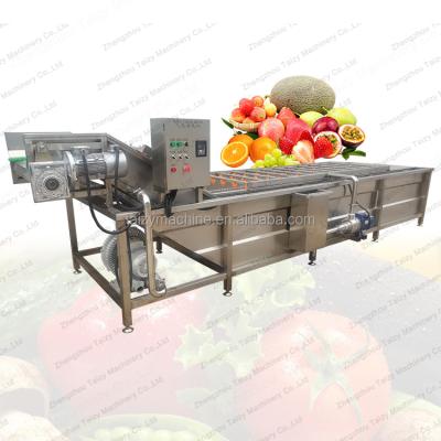 China Industrial Line Drying Machine Fruit Seal Onion Vegetable Seal Fruit Bubble Tomato Washing Cleaning Machine for sale