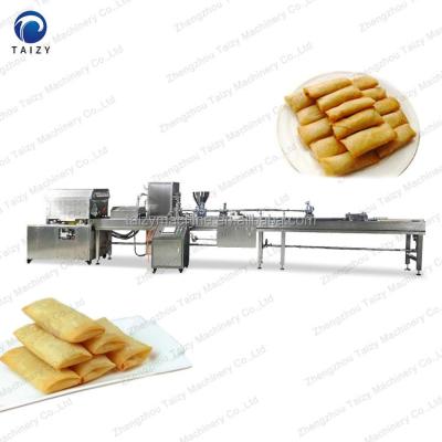 China High Efficiency Spring Rolls Machine Injera Lumpia Wrapping Machine Lumpia Fillo Pastry Equipment for sale