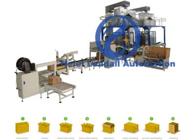 중국 지적인 자동적인 상자 포장기 10KG에 케이스 부대 병 배럴을 위한 50KG 판매용