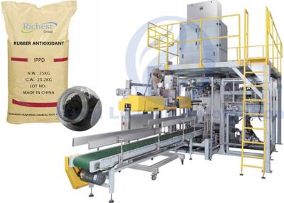 China Rubber Antioxidant Granule Packing Machine , 5kg To 25kg Open Mouth Bagging Machine for sale