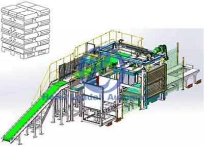 China Wood Pallet High Level Palletizer / Automatic Stacking Machine For Stacking Bags for sale