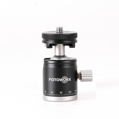 China FOTOWORX Mobile Phone Gimbal Head 360 Degree Tripod Ball Head Head For DSLR Video Camera for sale