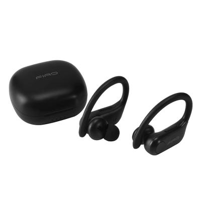 China 2021 wholesale tws wireless sports case ear hook charging waterproof earbuds with hook noise cancellation for sale