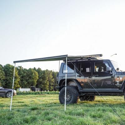 China 2.5*2.5m high quality UV-resistantm SUV/4x4/4wd customized retractable camping roof top car roof side tent for outdoor camping trip for sale