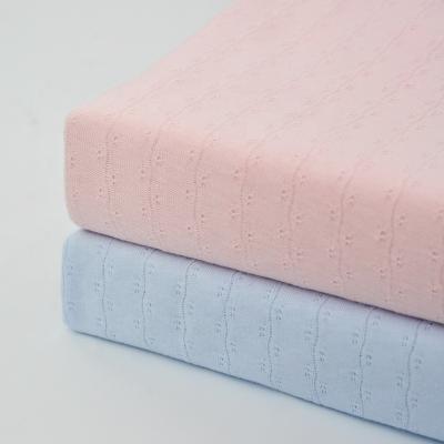 China Wicking 32s Super Breathable Comfortable Cotton Knitted Fabric 100% Cotton Knitted Fabric Baby Cloth for sale