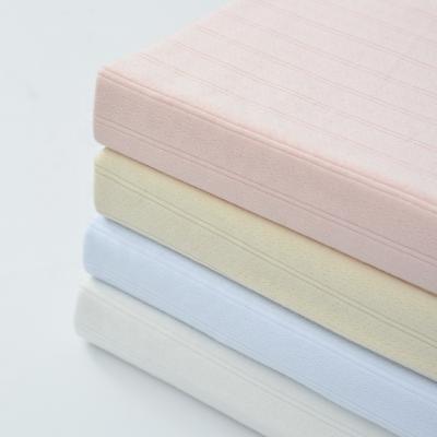 China Super Soft Double Faced 40s100% Cotton Cotton Double Sided Jacquard Fabric Cloth Baby 200gsm Knitted Cotton Fabric for sale