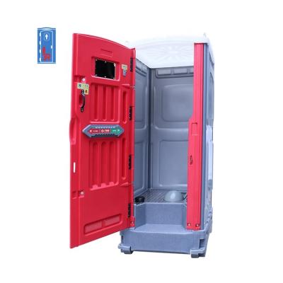 China Foot Pump Flush with Hand Sink Inside Custom Mobile Outdoor Portable Toilet Toilet and Shower Trailer Plastic Bathroom for sale