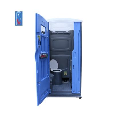 China Foot Pump Flush with Hand Sink Inside Custom Public Plastic Portable Toilet Mobile with Portable Hand Wash Station for sale