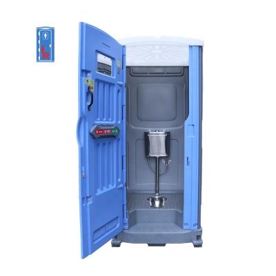 China Foot Pump Flush With Hand Sink Inside China Factory Custom Mobile Portable Toilet With Wash Hand Stand Mobile Toilet Prices Plastic Camper Outdoor Toilet for sale