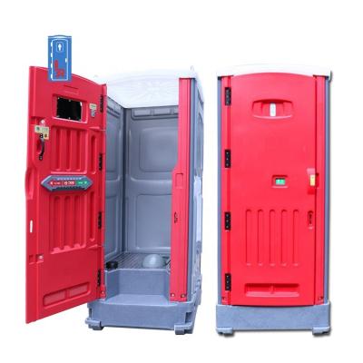 China Foot Pump Flow with Hand Sink Inside Prefab Sanitary Mobile WC Toilet Cabins Portable WC Toilet Cabins on Sale for sale