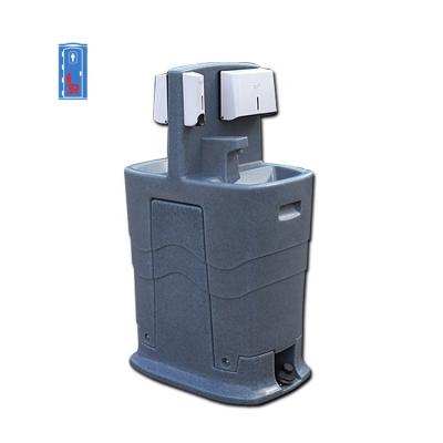 China Hands Free Pump Operation Foot Pump Operation Foot Pump Station Toilet Outdoor Hand Wash Portable Sink for sale