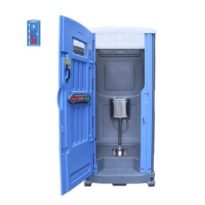 China Foot Pump Stream with Hand Sink Inside Event Outdoor Plastic Toilet Water Pump Foot Operated Luxury Mobile Portable Toilet for Sale for sale