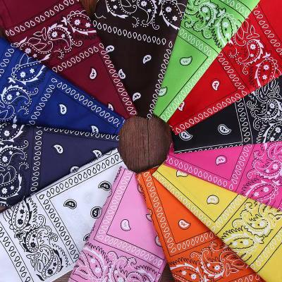 China Outdoor Activities Cheap Customized Solid Color White Plain Cotton Fashion Scarf Seamless 100% Bandana for sale