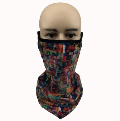 China Headwear Outdoor Sports Running Climbing Use Custom Outdoor Riding Ear Triangle Scarf Magic Headband Digital Printing Hanging Triangular Mask for sale