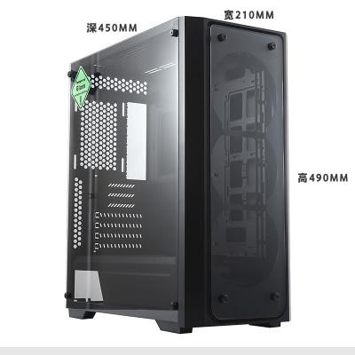 China SKTC Tempered Glass 12cm RGB Fan ATX PC Case for sale