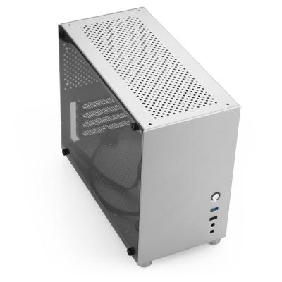 China 3mm Tempered Glass Aluminium PC Case With 9mm Fan for sale