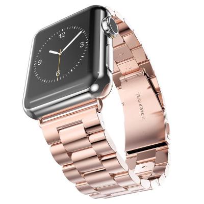 China High Quality Washable Stainless Steel Strap For Apple Watch Band 38mm 40mm 42mm 44mm Metal Strap for sale