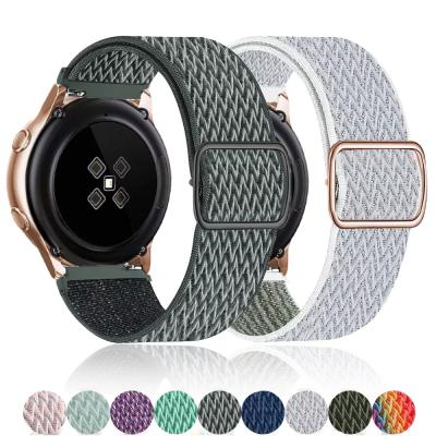 China Breathable Nylon Strap For Samsung Watch 3/Galaxy 2/Gear S3/Amazfit Huawei GT/2/2E/Pro Active Adjustable Elastic Band for sale