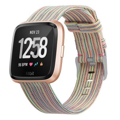 China For Apple Watch 123456 Women Woven Fabric Breathable Strap For Fitbit Versa/Fitbit Versa 2/Fitbit Versa Lite Wristband For Fitbit Versa Smart Watch for sale