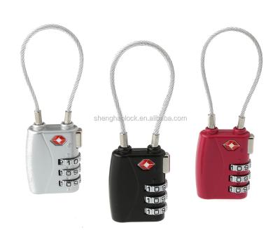 China TSA-719 cable luggage lock tsa hot selling zinc alloy combination for sale