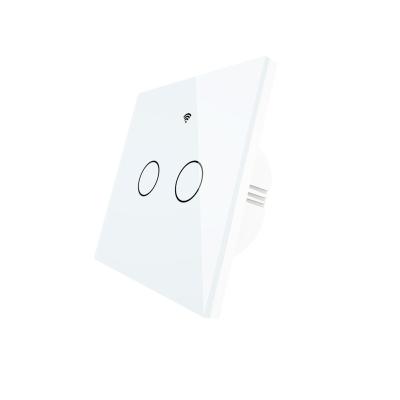 China Bluetooth (EU/UK) Fast Connection WIFI+RF433+Bluetooth Bi-Directional Control Smart Home Switch 2 Band Waterproof Wireless Wall Switch Smart Size 86mm*86mm for sale