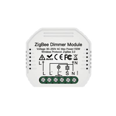 China Circuit breaker 150W plastic wifi module dimmer Zigbee smart circuit breaker with timer setting app remote and voice control for sale