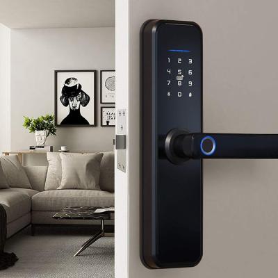 China Zigbee Universal Smart Door Lock Unlock by Password Fingerprint, IC/NFC Card, Mechanical Key App Control, Compatible with Amazon Alexa for sale