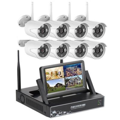 China 1080P H.265+ 7 Inch 8 Channel LCD Screen Tuya NVR Wifi Camera System Outdoor Waterproof Wireless Kit,wifi CCTV nvr,Tuya App Control for sale