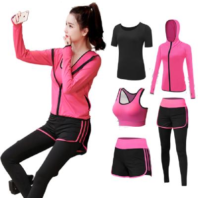 China Dry Fit Women Athletic Wear Women's Breathable Yogo Sets Athletic Wear Shorts Sleeve Women Athletic Wear for sale