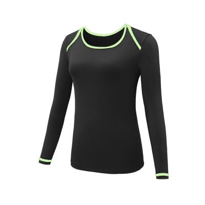 China Breathable Customize Women's Athletic Wear Summer Women's Long Sleeves T-Shirt Sport for sale