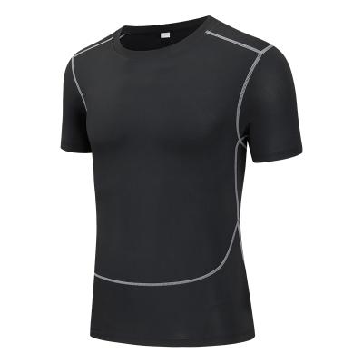 China Men's Breathable Fitness T-shirt Sports T-shirt Gym Training Running Quick Drying Jogging Sportswear for sale