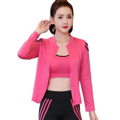 China Breathable High Quality Fitness Wear Set Active Yoga Wear Coat Woman Yoga Gym Wear for sale