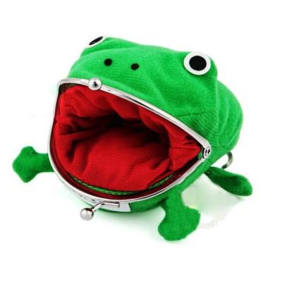 China Cute Animal Shape Plush Cartoon Green Frog Naruto Anime Coin Purse Wallet Frog Coin Purse Belt Buckle Cute Animal Frog Coin Purse for sale