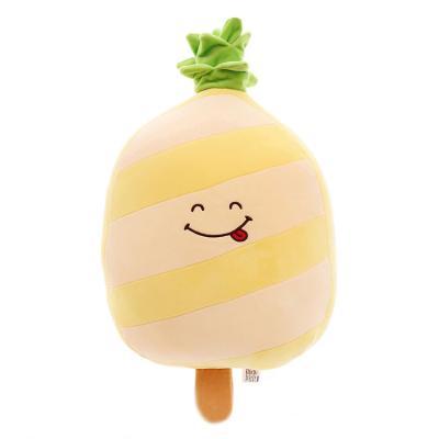 China New creative memory fruit ice cream tile plush toy furniture decoration modeling plug pillow for sale