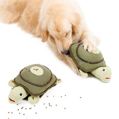 China Viable Small Turtle Dog Toy New Products Plush Green King Eight Pet Doll Short Cotton Stuffed Soft Animal Toy for sale