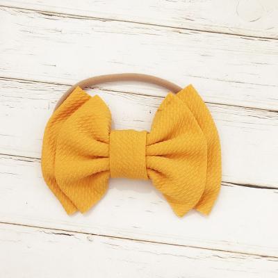 China 2021 Fashion Bow Tie Band Hair Accessories Best-selling Comfortable, Loose Coral Fluff Headband Girl Face Products Hair Band for sale