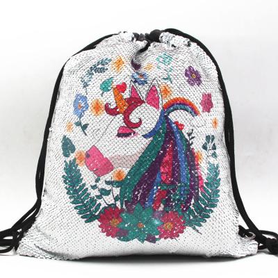 China 2021 Defeat Fashion Printed Embroidered Backpack Cotton And Hand-sewn Canvas Pullstring Shopbag Convenient Shopping Bag for sale