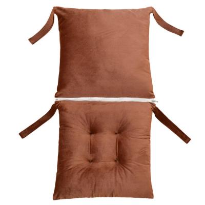 China Massage Solid Color Square Chair Cushion Wholesale Cotton Stuffed Comfort Thickened Can Be Fixed Cushion Pillow Home Office Pillow for sale