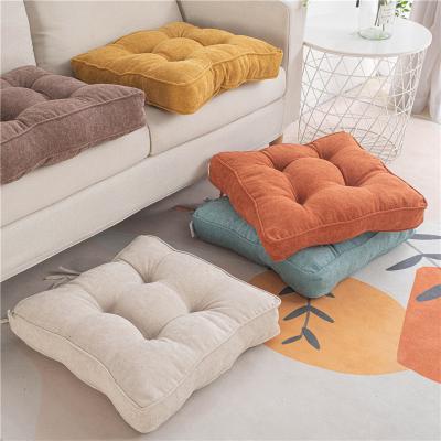 China 2021 Dust Mite Chair Cushion Solid Color PP Cotton Stuffed Sofa Cushion Custom Thickened Student Home Plush Cushion for sale