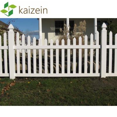 China Easily Assembled White Vinyl PVC Plastic Fence for sale