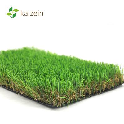 China PE+PP Plastic Lawn Landscaping Synthetic Artificial Turf Carpet Grass For Garden for sale