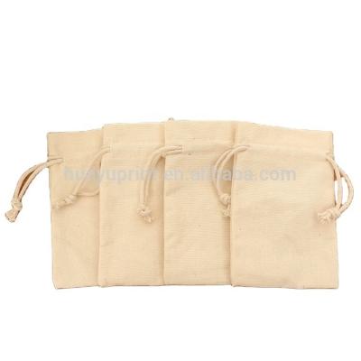 China High Quality 15x20cm Promotion Eco-Friendly Recycled Colorful Canvas Drawstring Bag for sale