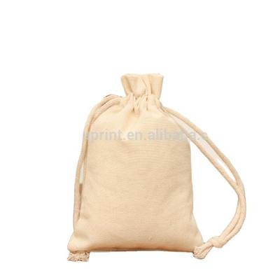 China High Quality 15x20cm Promotion Eco-Friendly Recycled Colorful Canvas Drawstring Bag for sale