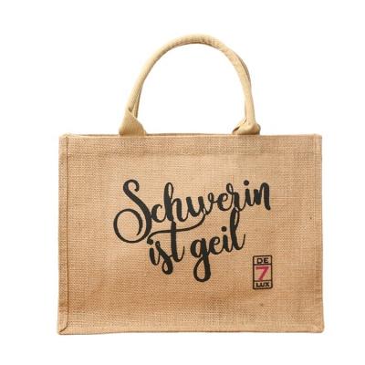 China OEM Eco - Friendly Wholesale Natural Jute Jute Tote Bag for sale